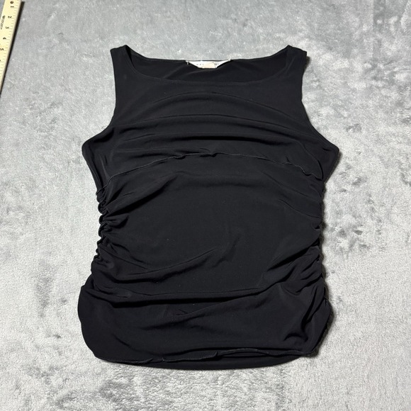 Max Studio Tops - VTG 90s Max Studio Ruched Sides Tanktop Size M Grunge Goth Y2K